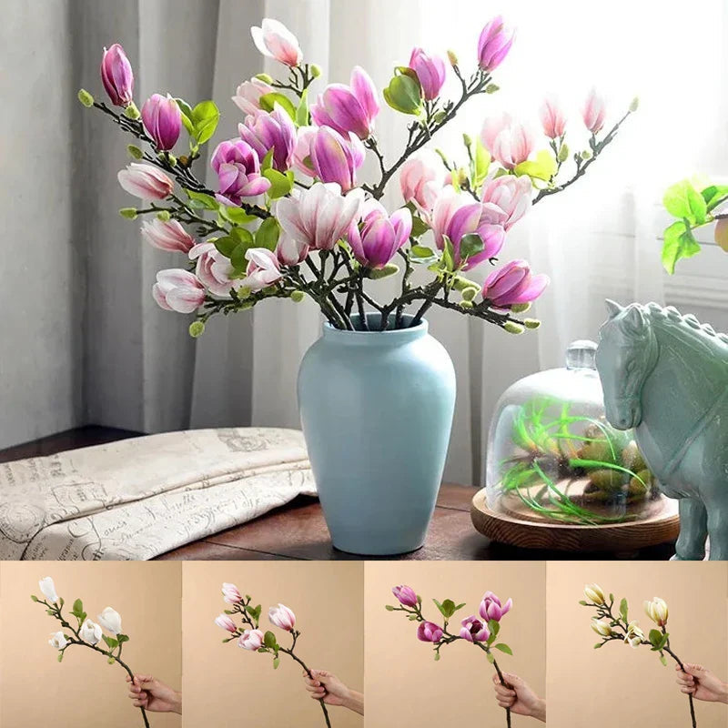 SilkSplendor - Life-like artificial magnolia branches