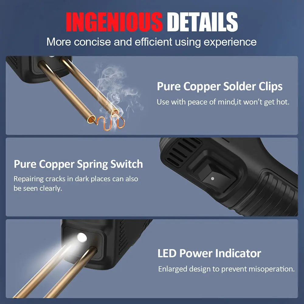 Plastic Welding Machine – Rechargeable with 200 Clips