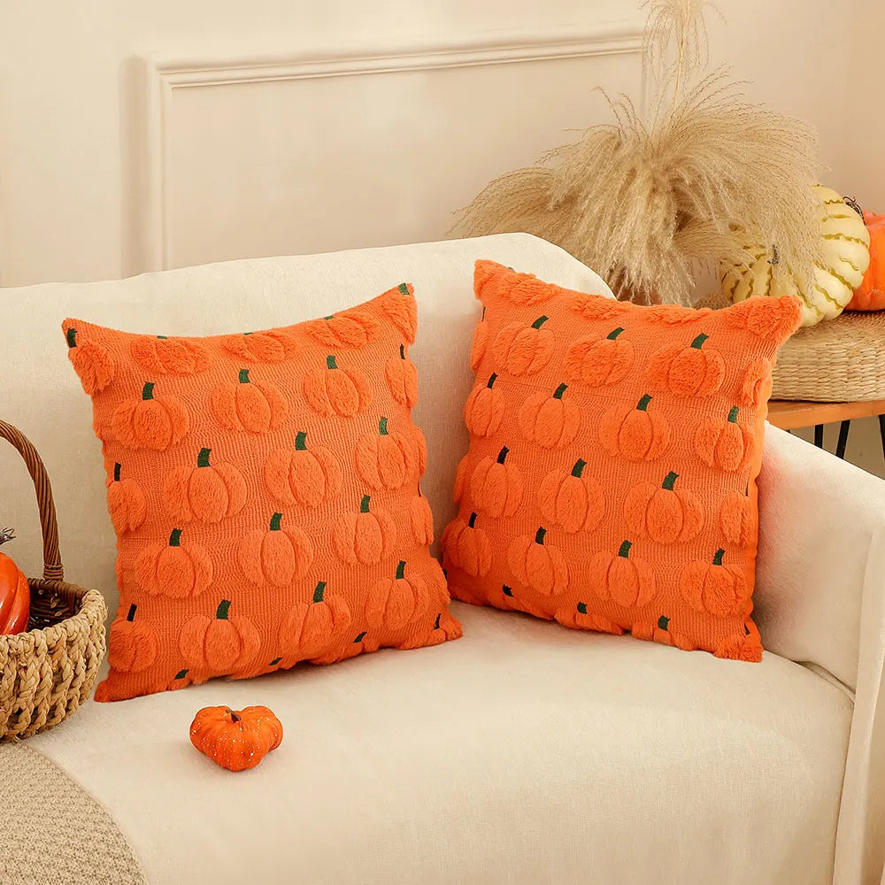 Pumpkin Pillow Cover | Halloween Pillowcases 18x18 inches