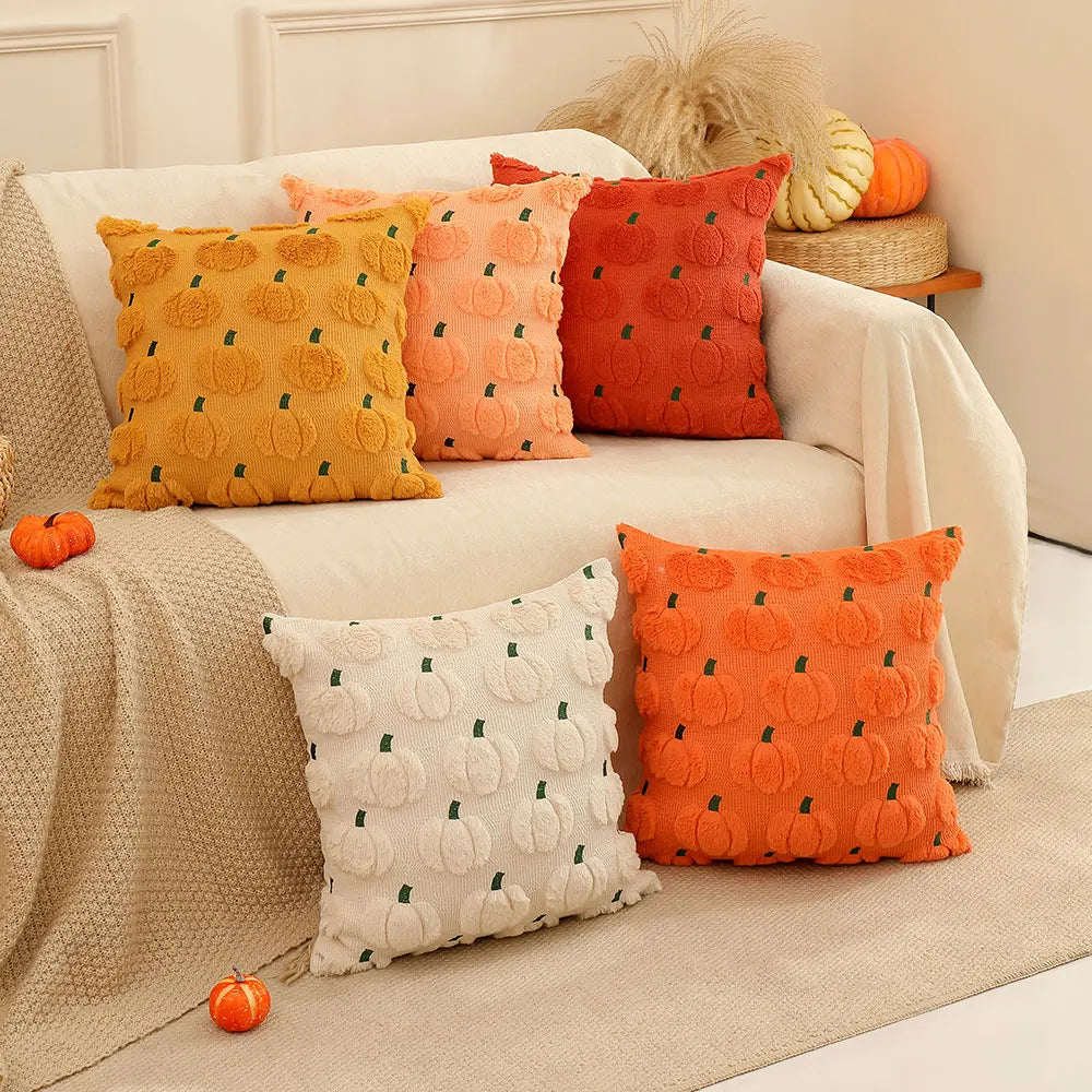 Pumpkin Pillow Cover | Halloween Pillowcases 18x18 inches