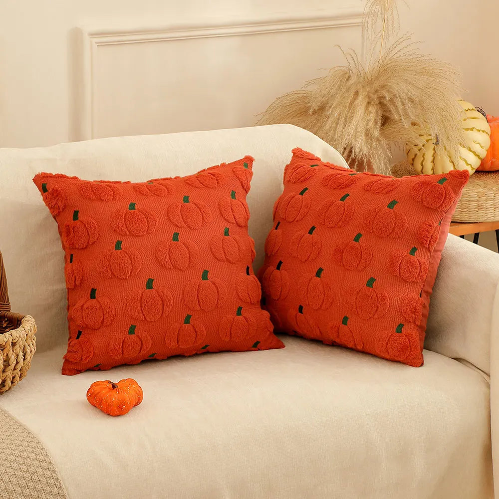 Pumpkin Pillow Cover | Halloween Pillowcases 18x18 inches