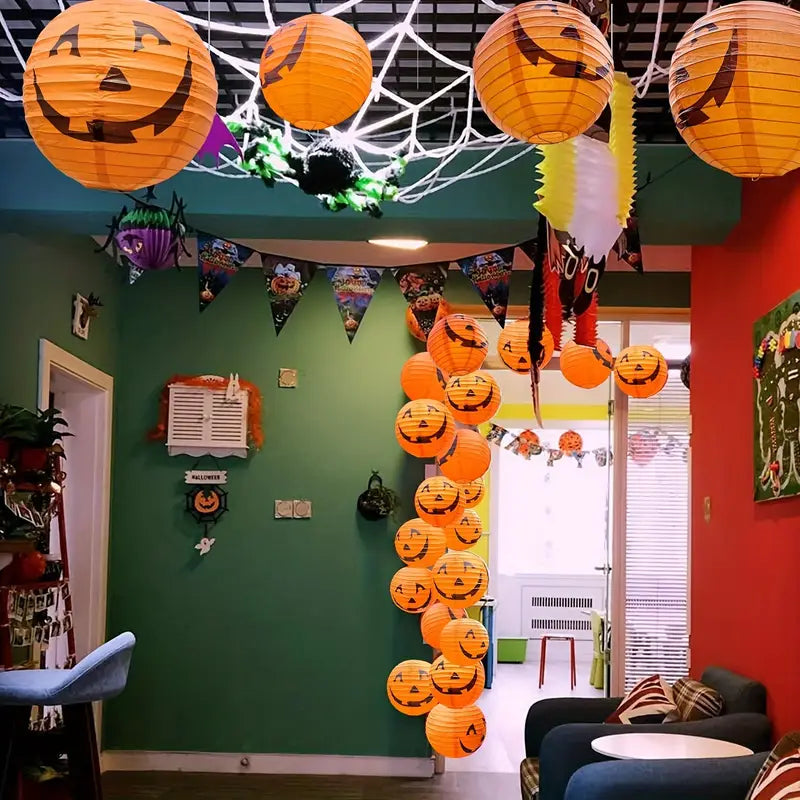 Pumpkin Paper Lantern | Halloween Decoration for Parties
