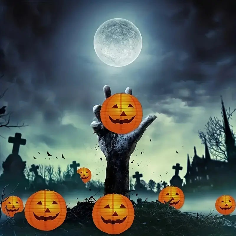 Pumpkin Paper Lantern | Halloween Decoration for Parties