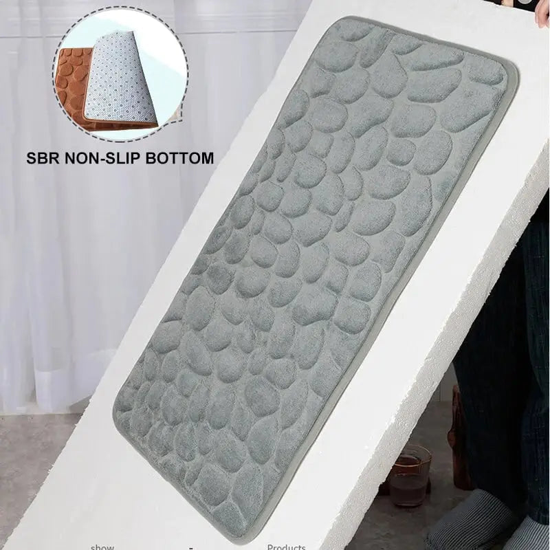 Cozy soft bath mat – quick water absorption & non-slip