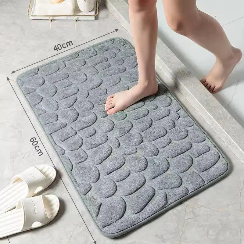 Cozy soft bath mat – quick water absorption & non-slip
