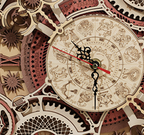 Zodiac Wall Clock and Calendar