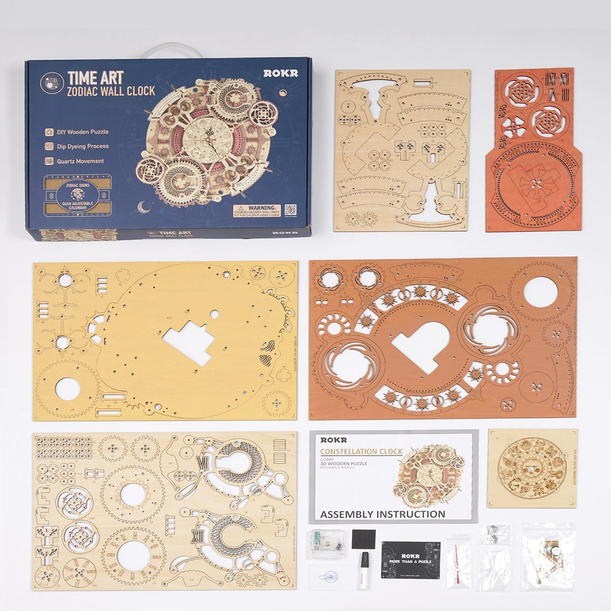 Zodiac Wall Clock and Calendar