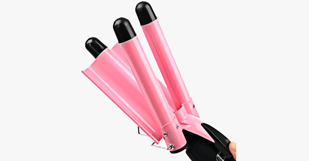 Salon Quality Triple Barrel Curling Iron, Perfect Quick Curls Deep Waves