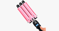 Salon Quality Triple Barrel Curling Iron, Perfect Quick Curls Deep Waves