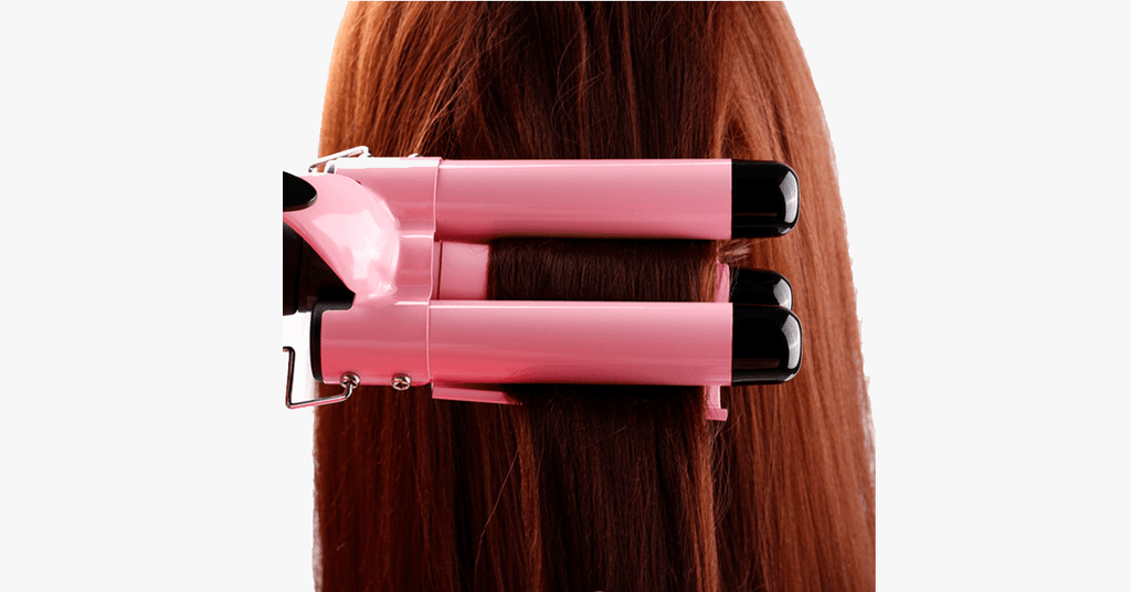 Salon Quality Triple Barrel Curling Iron, Perfect Quick Curls Deep Waves