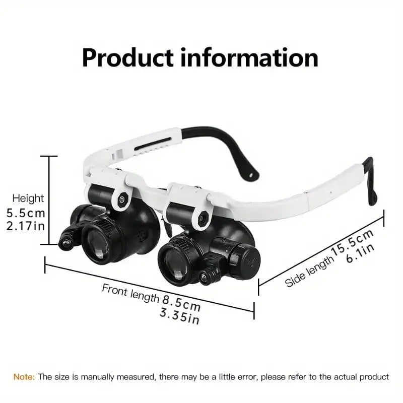 LED magnifying glass – Hands-free precision with adjustable zoom