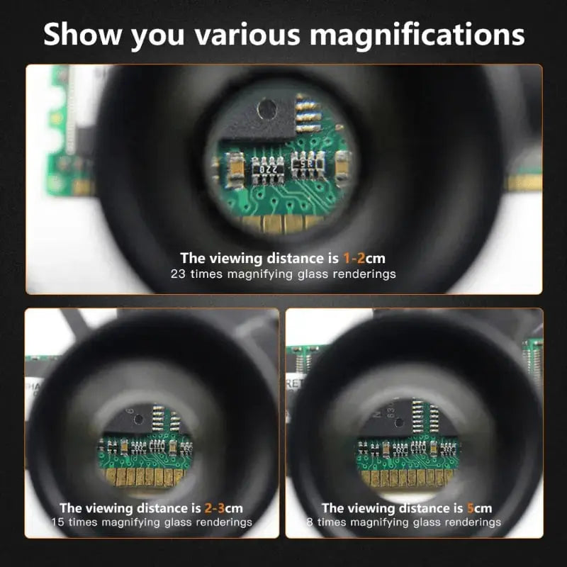 LED magnifying glass – Hands-free precision with adjustable zoom