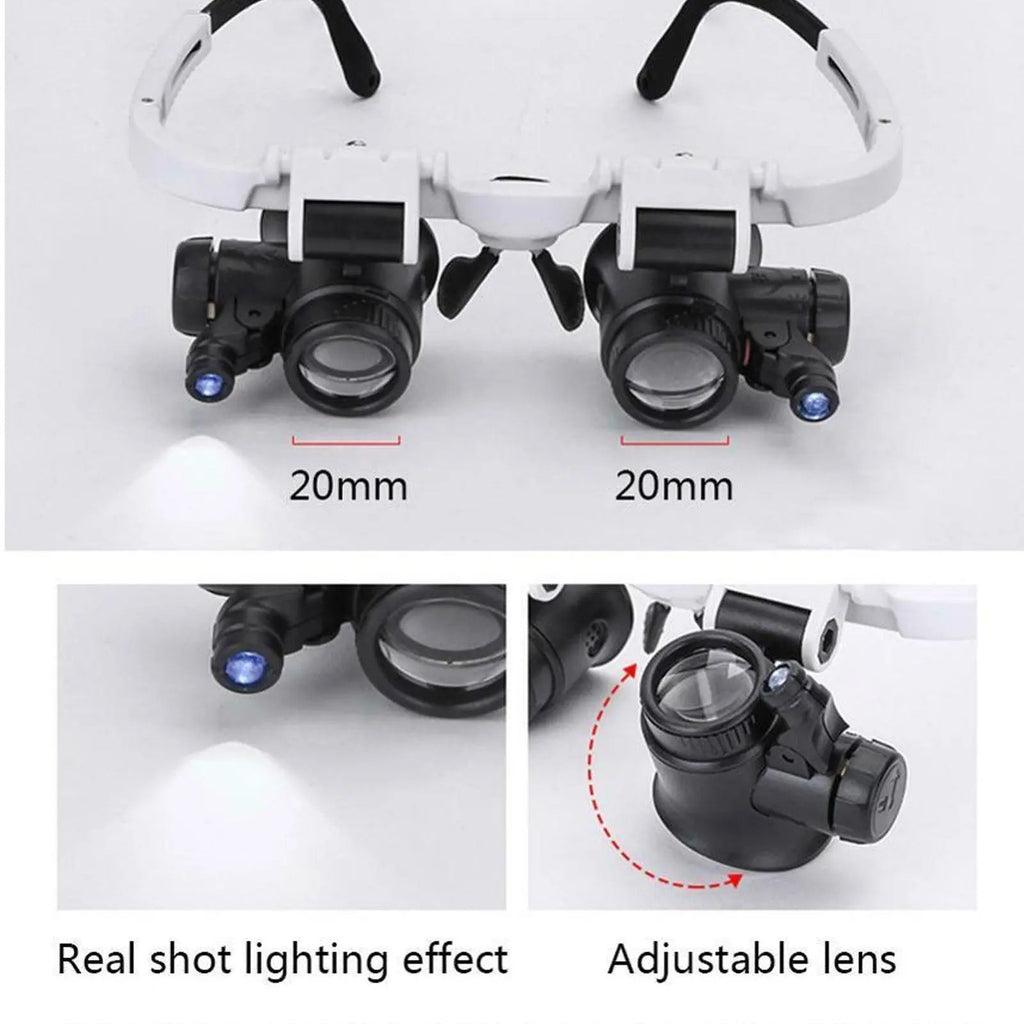 LED magnifying glass – Hands-free precision with adjustable zoom
