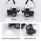 LED magnifying glass – Hands-free precision with adjustable zoom