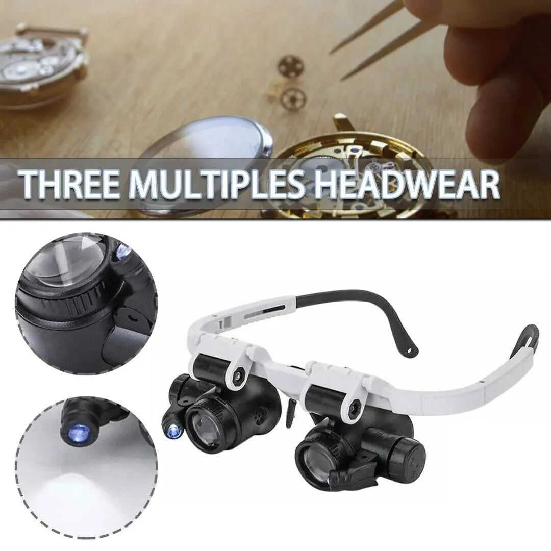 LED magnifying glass – Hands-free precision with adjustable zoom