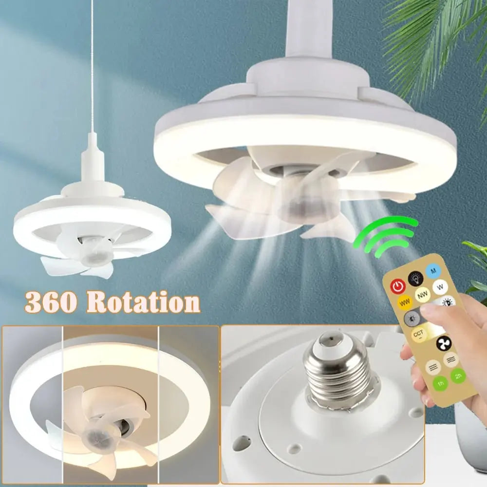 LED ceiling fan with remote control – Quiet & Stylish Cooling