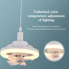LED ceiling fan with remote control – Quiet & Stylish Cooling