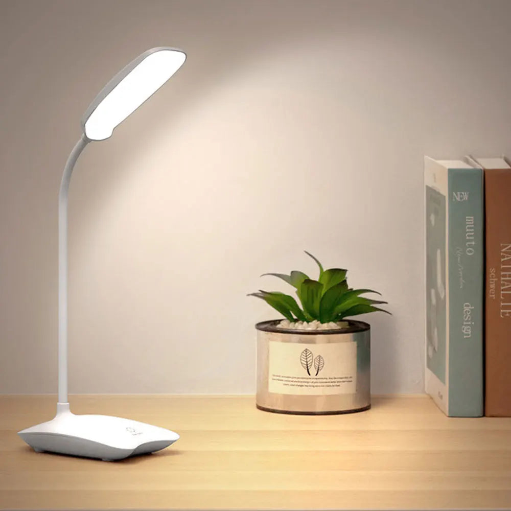 Multifunctional LED table lamp with flexible neck – Dimmable, eye-friendly, perfect for office and bedside