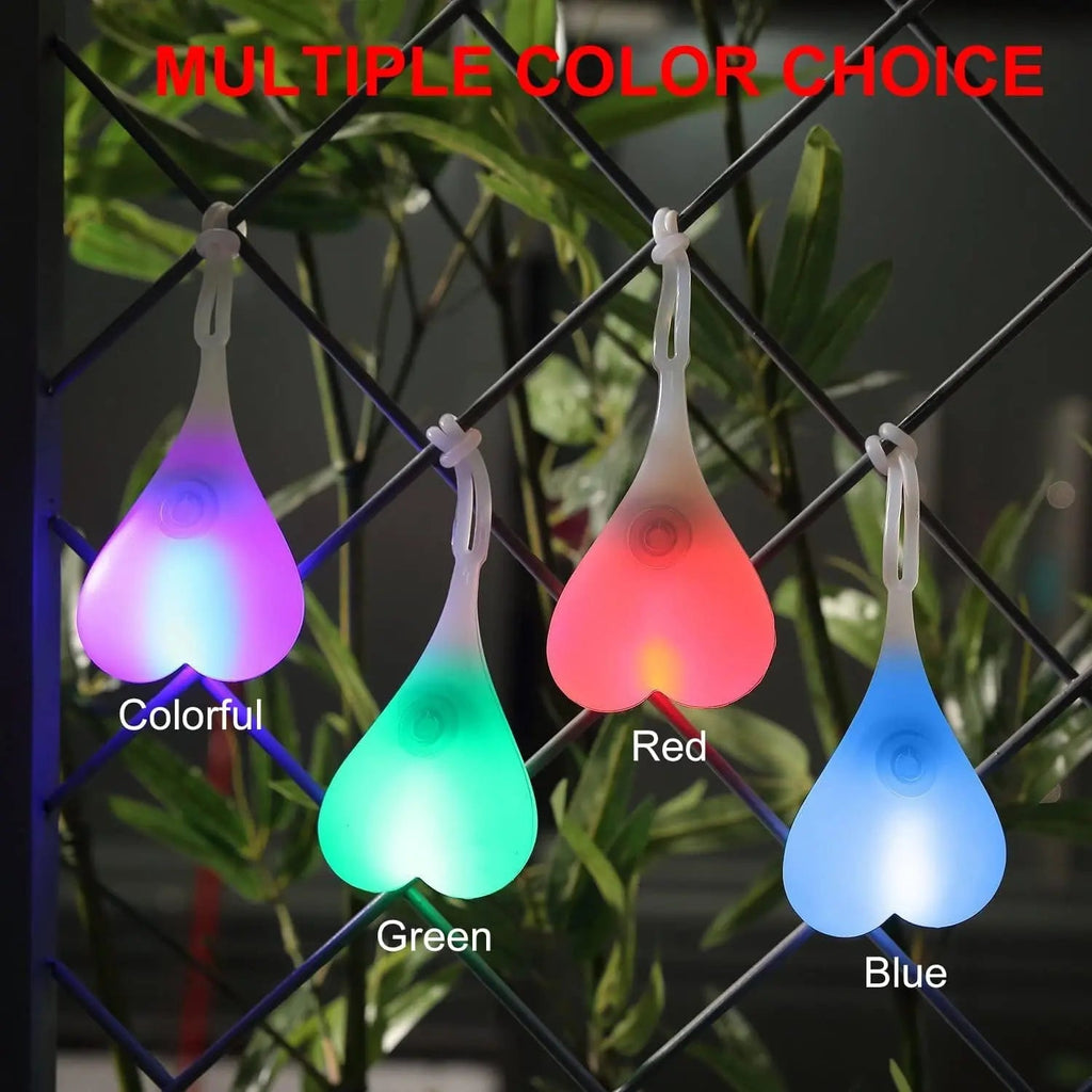LED bicycle rear light in heart shape – For better visibility in road traffic