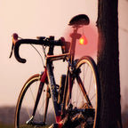 LED bicycle rear light in heart shape – For better visibility in road traffic