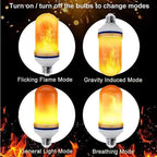 LED Flame Light Bulb — Realistic Flame Light with Warm Ambiance