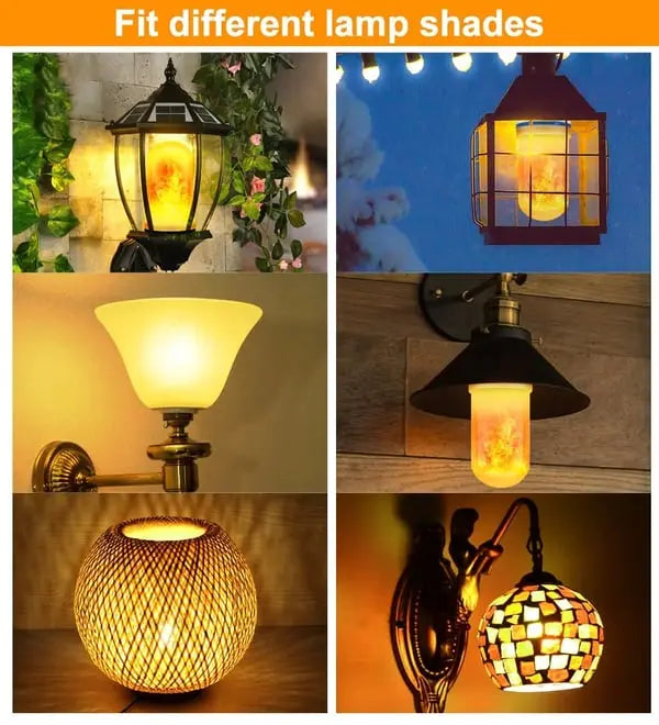 LED Flame Light Bulb — Realistic Flame Light with Warm Ambiance