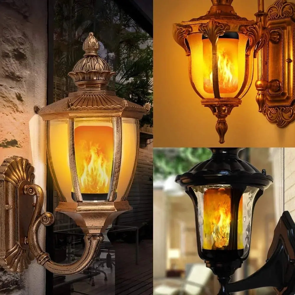 LED flame light with gravitational effect – Realistic fire glow
