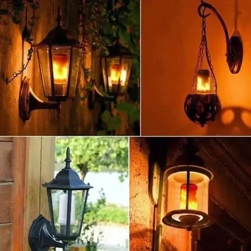 LED flame light with gravitational effect – Realistic fire glow
