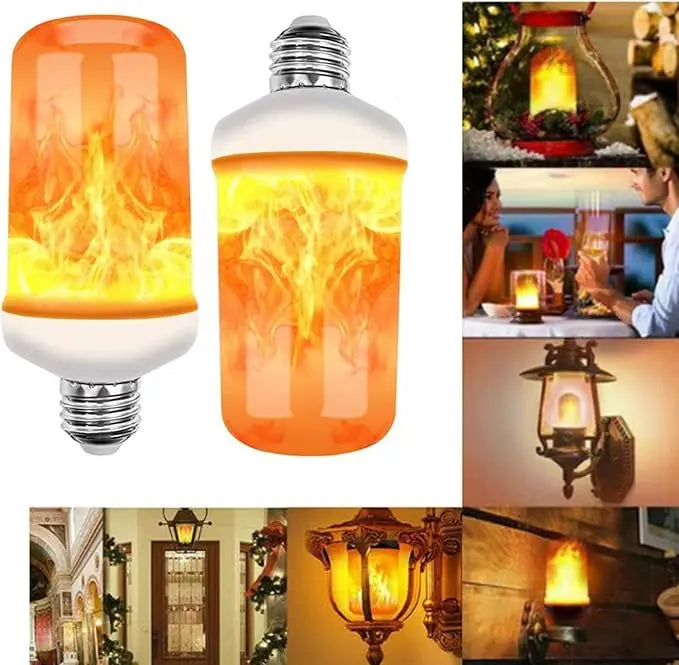 LED flame light with gravitational effect – Realistic fire glow
