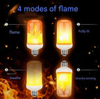 LED flame light with gravitational effect – Realistic fire glow