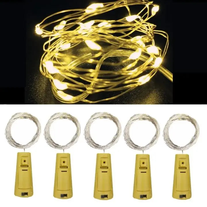 LED bottle lights – Magical DIY cork lighting (5 pieces)