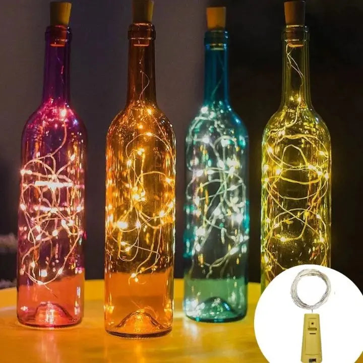 LED bottle lights – Magical DIY cork lighting (5 pieces)