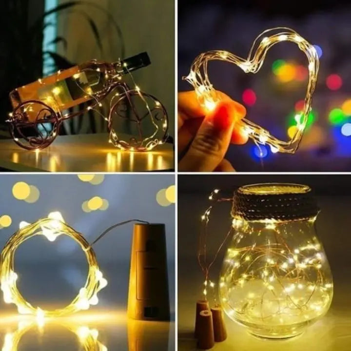 LED bottle lights – Magical DIY cork lighting (5 pieces)