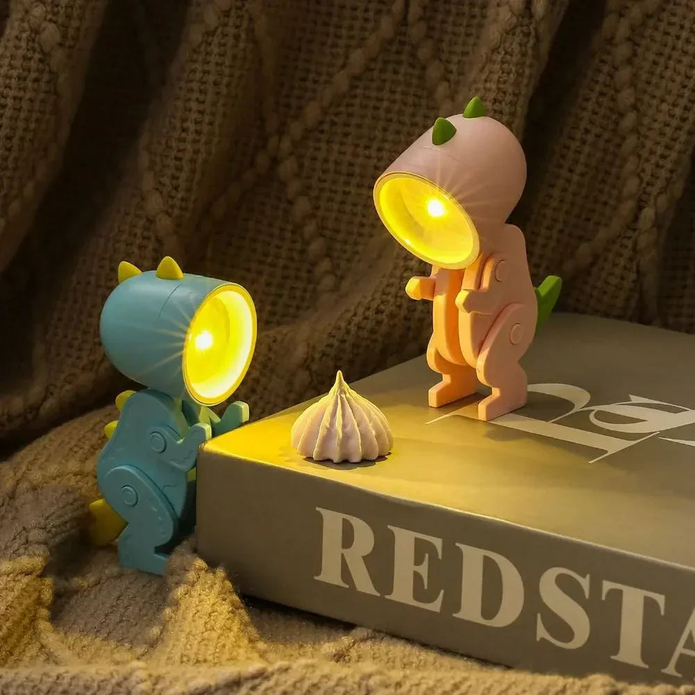 Cute Dinosaur LED Table Lamps – Adjustable Animal Figures Night Lights for Children