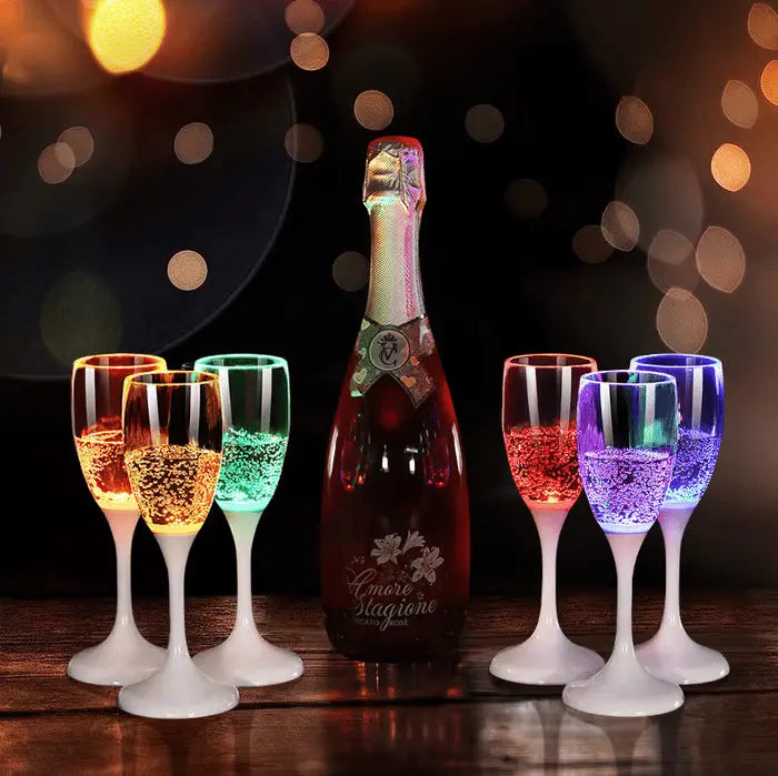 LED Party-Illuminated Wine & Champagne Glasses