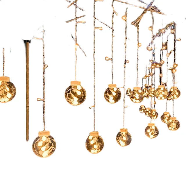 Create a magical atmosphere in your garden with our waterproof LED garland.