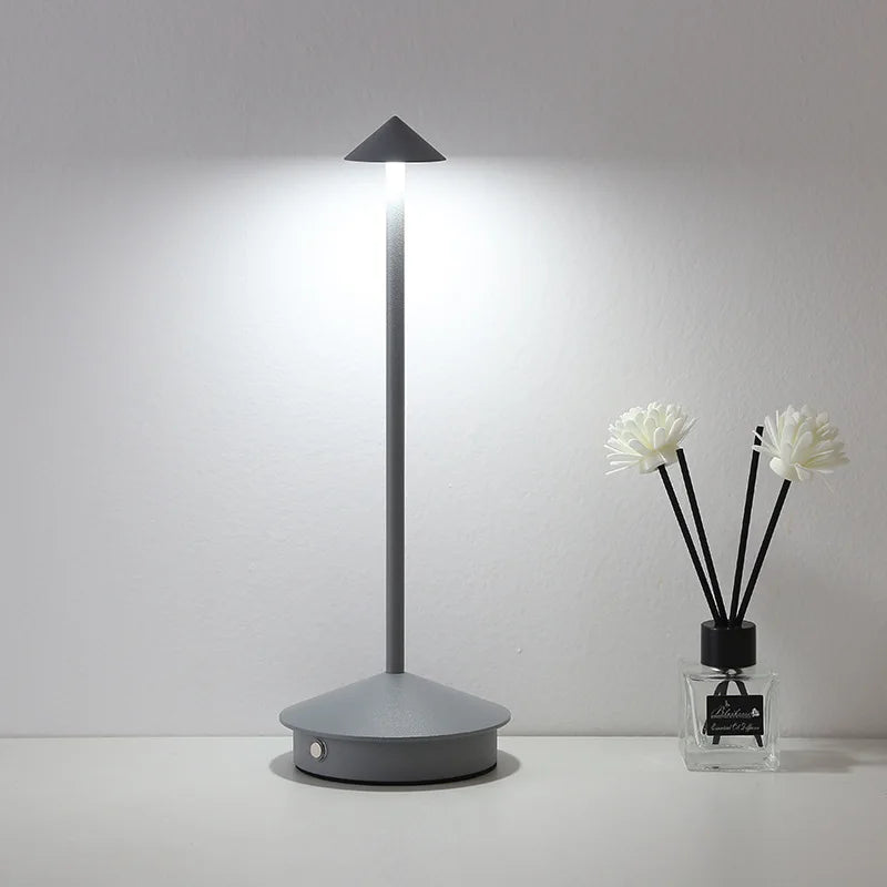 Modern LED table lamp with touch sensor – Dimmable, Wireless and Minimalist Design
