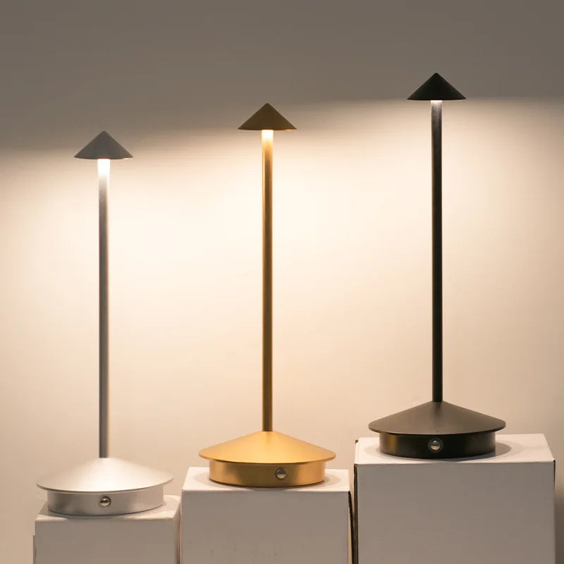 Modern LED table lamp with touch sensor – Dimmable, Wireless and Minimalist Design