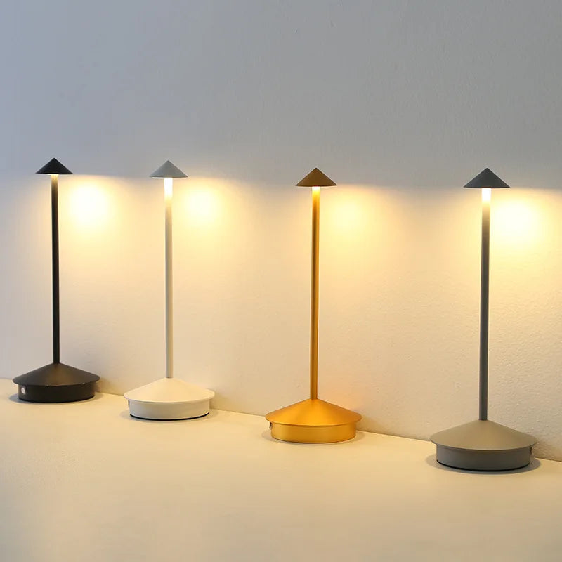 Modern LED table lamp with touch sensor – Dimmable, Wireless and Minimalist Design