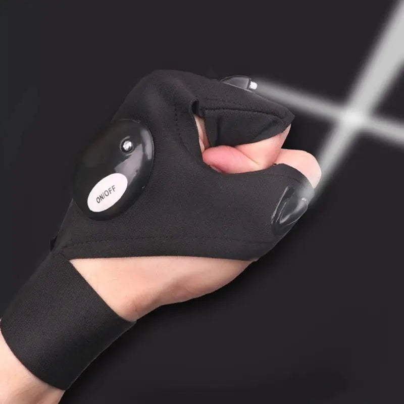 LED flashlight gloves