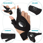 LED flashlight gloves