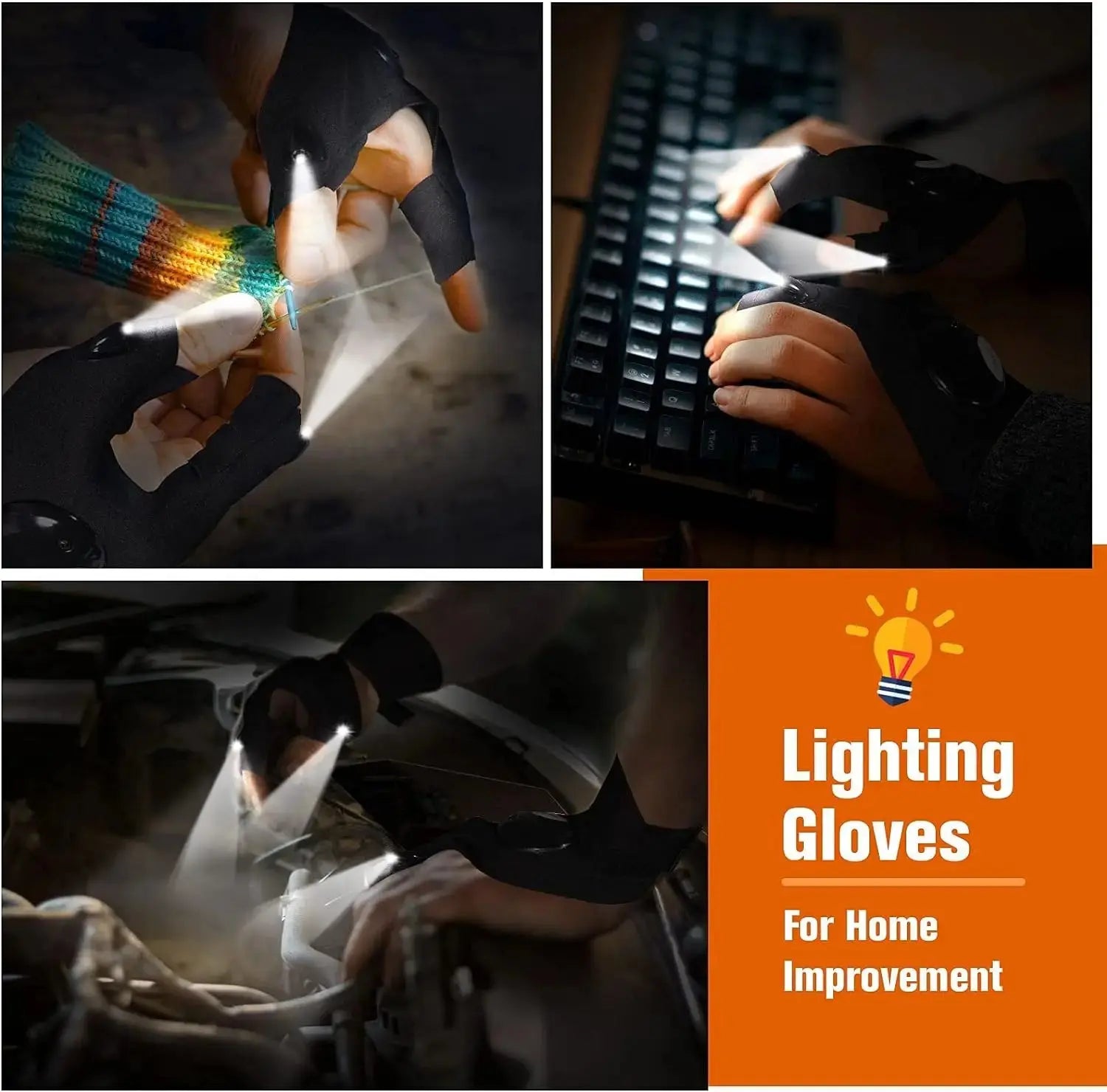 LED Flashlight Gloves – Hands-Free Light for Any Task