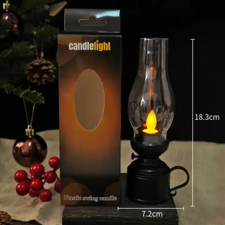 LED Vintage Petroleum-Style Swing Candle Lamp