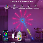LED fairy lights with firework effect