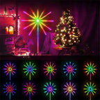 LED fairy lights with firework effect