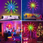LED fairy lights with firework effect