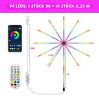 LED fairy lights with firework effect