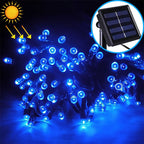 200 LEDs Outdoor Waterproof Christmas Festival Decoration Solar Lamps String Lights, Length: 22m (Blue)