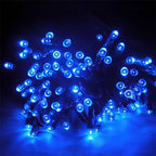200 LEDs Outdoor Waterproof Christmas Festival Decoration Solar Lamps String Lights, Length: 22m (Blue)