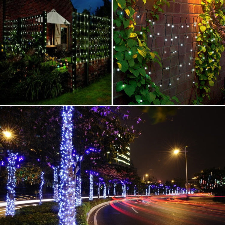 200 LEDs Outdoor Waterproof Christmas Festival Decoration Solar Lamps String Lights, Length: 22m (Blue)